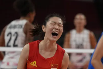 Čínská volejbalistka Wang Meng-ťie