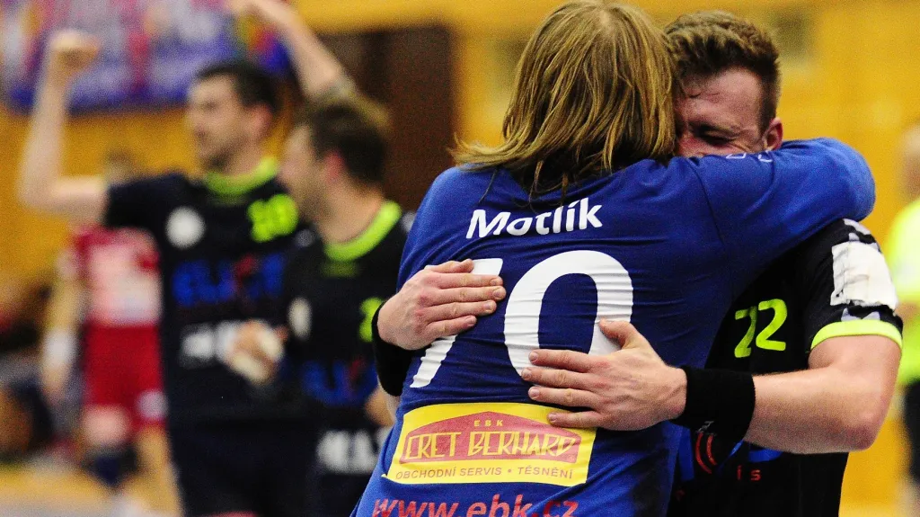 Slavící házenkáři Plzně