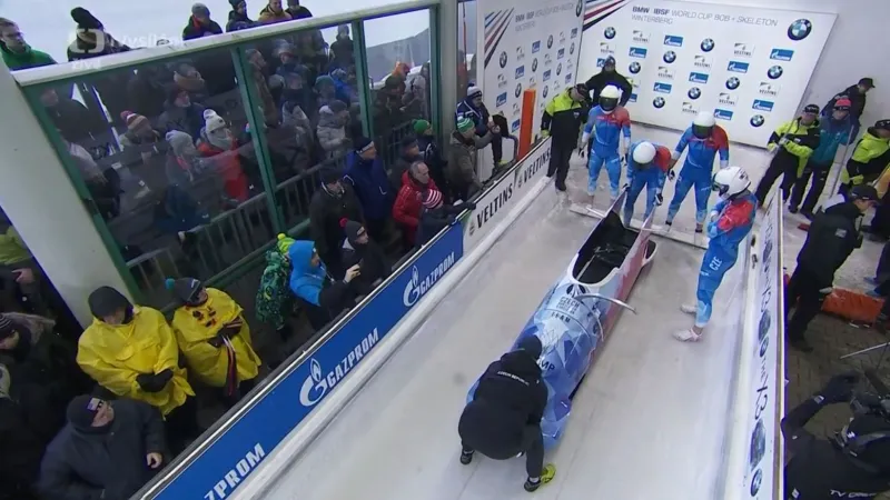 2. jízda českého čtyřbobu na SP ve Winterbergu