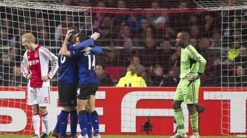 Utkání Ajax - Manchester United