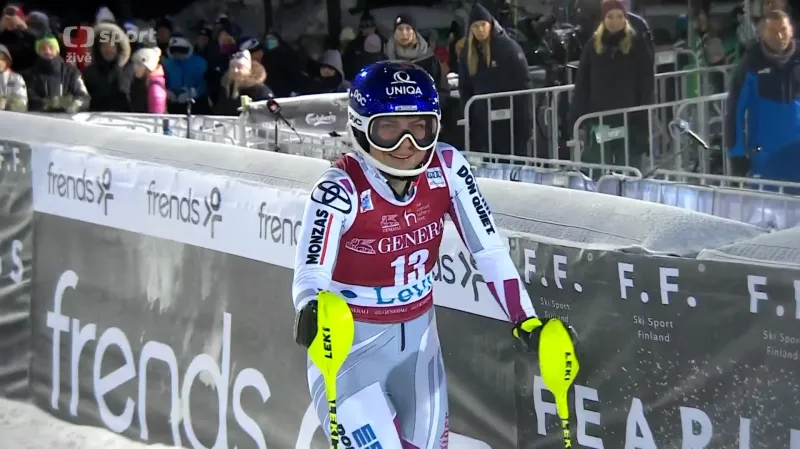 Druhá jízda Dubovské ve 2. slalomu v Levi