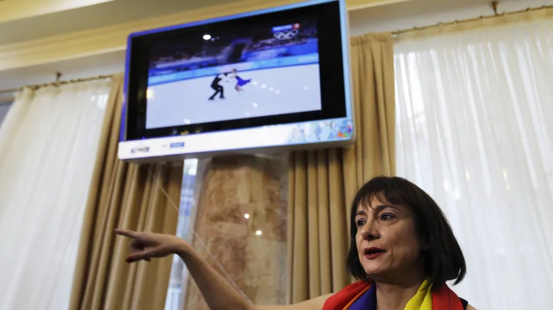 Italská aktivistka Vladimir Luxuria na olympiádě v Soči