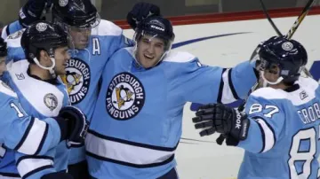 Radost hráčů Pittsburghu