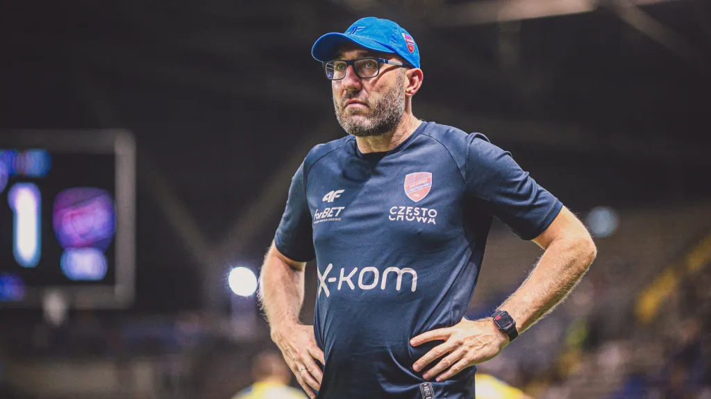 Trenér fotbalistů Rakówu Čenstochová Marek Papszun