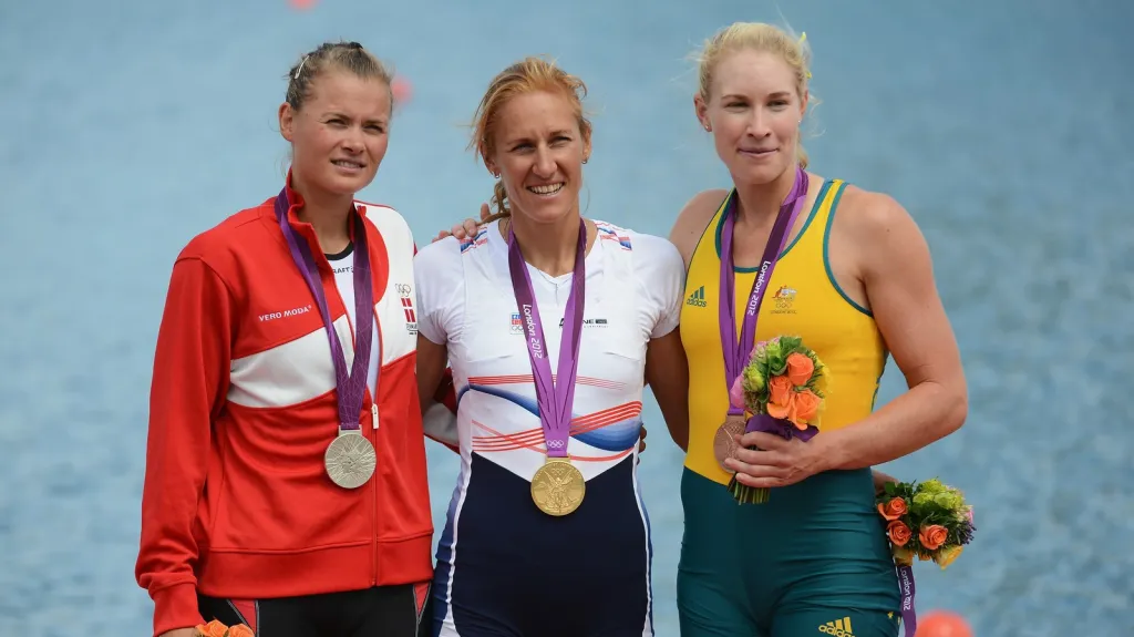 Medailistky závodu skifařek