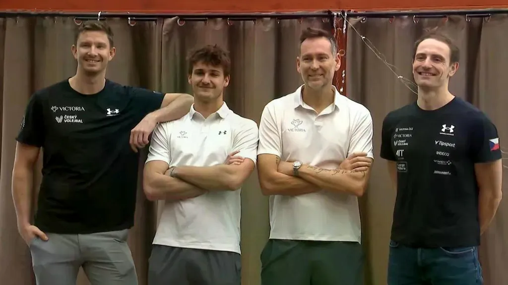 Zleva: Schweiner, Trousil, Tomatis a Perušič