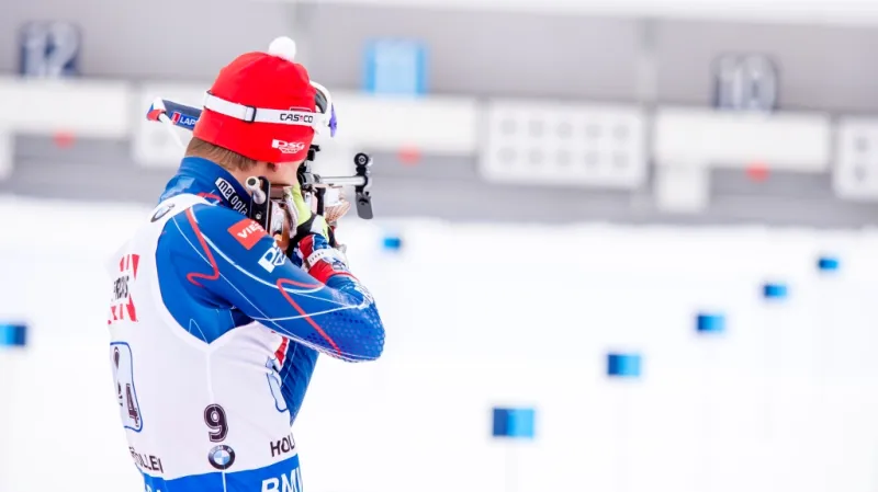 Michal Krčmář při závěrečné střelbě