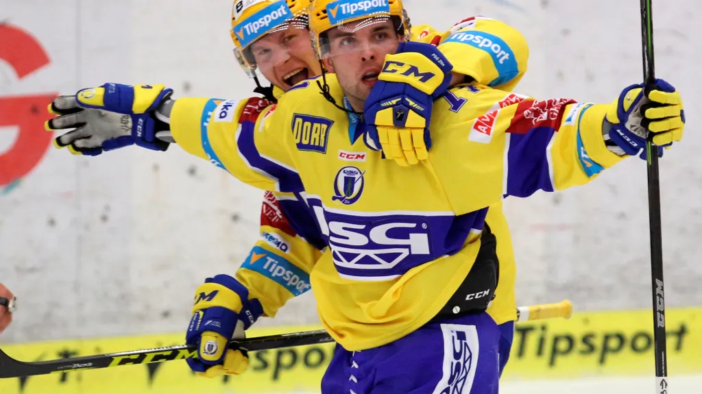 Slavící zlínští hokejisté