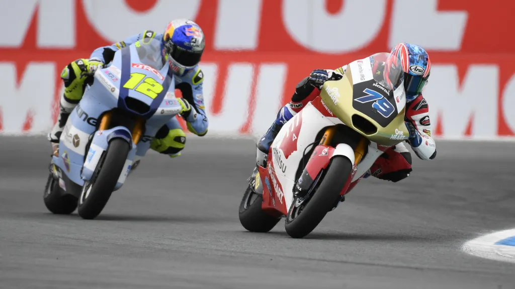 Filip Salač v závodu Moto2