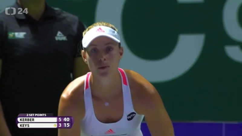 Sestřih utkání Kerberová - Keysová
