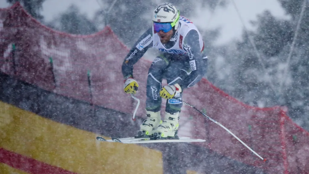 Kjetil Jansrud si ve vánici letí pro titul mistra světa