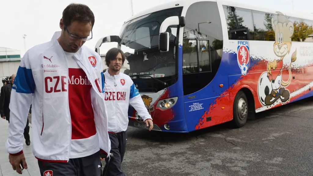 Petr Čech (vlevo) a Tomáš Rosický