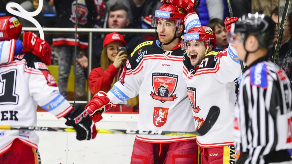 Radost hokejistů Hradce Králové