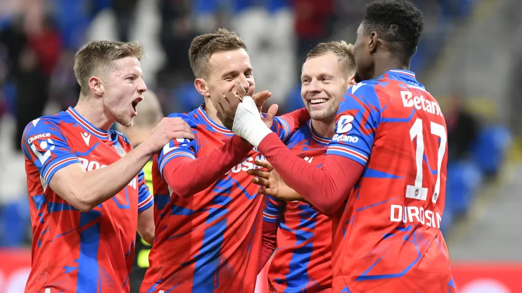 Radost hráčů Plzně