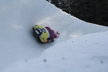 Martins Dukurs v korytě ve Svatém Mořici