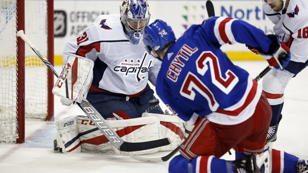 Filip Chytil v utkání proti Washingtonu