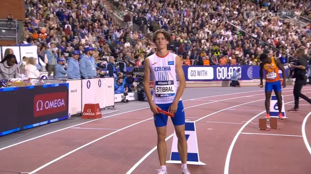 Česká smíšená štafeta na Diamantové lize v Bruselu