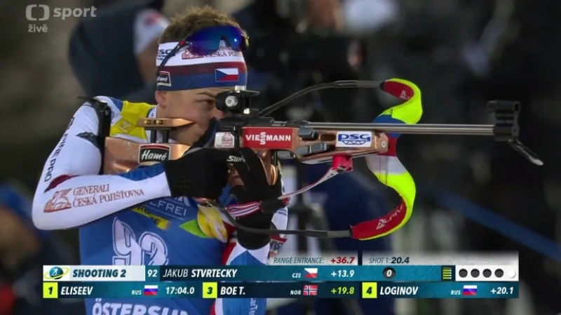 Sestřih sprintu mužů v Östersundu