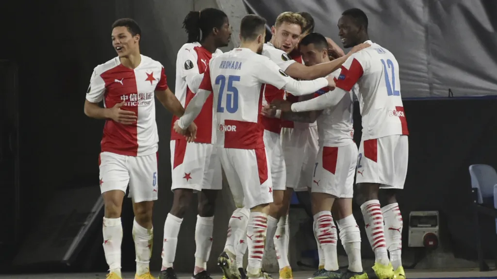 Oslava slávistických fotbalistů