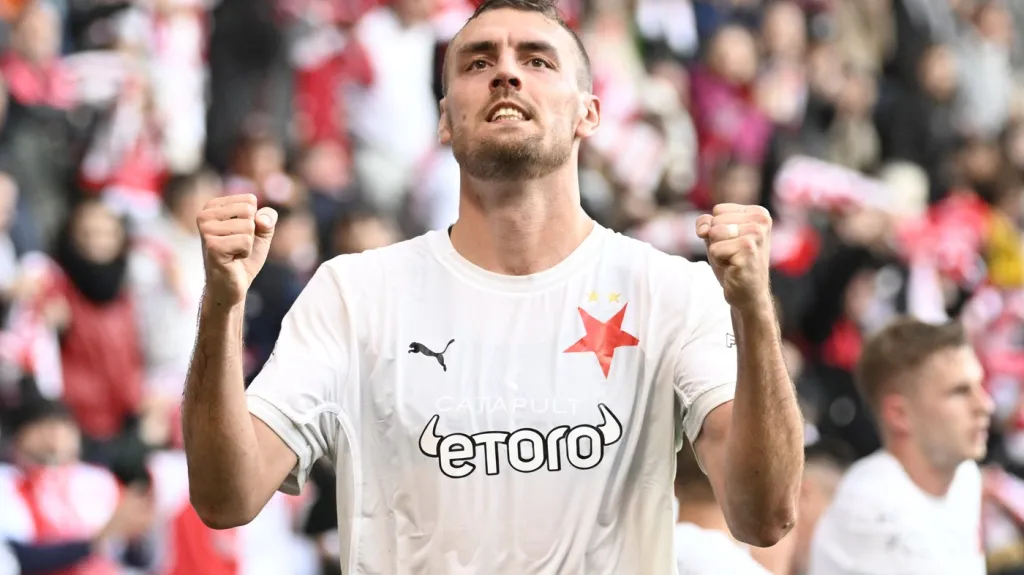 Útočník Slavie Tomáš Chorý
