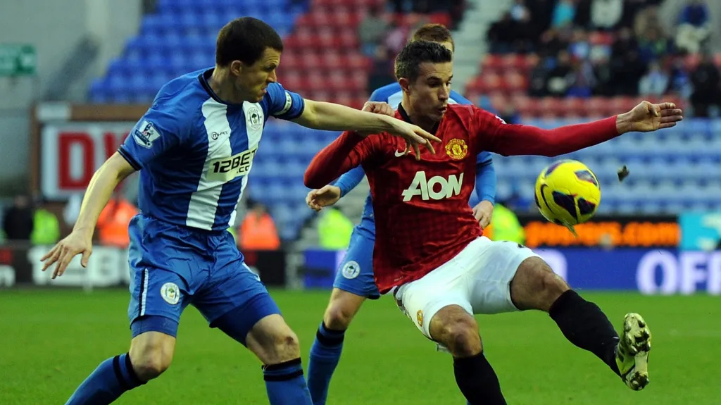 Utkání Wigan - Manchester United