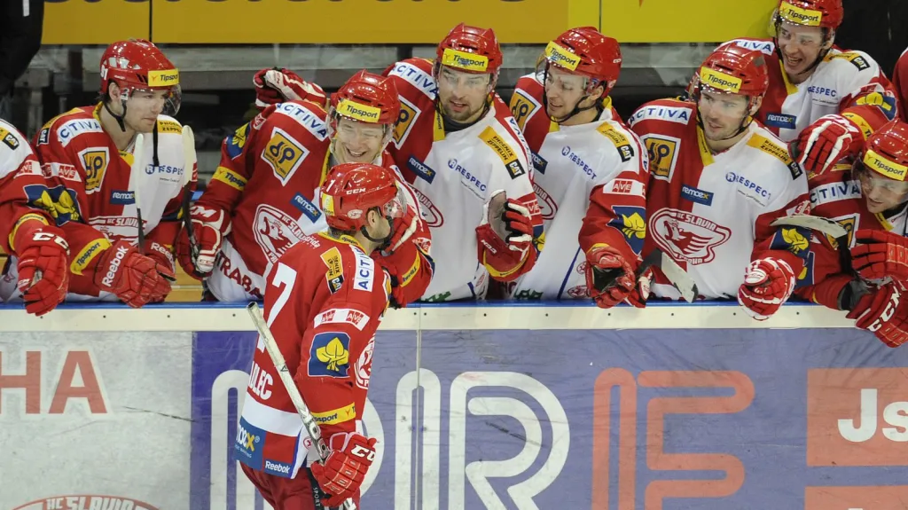 Hráči pražské Slavie