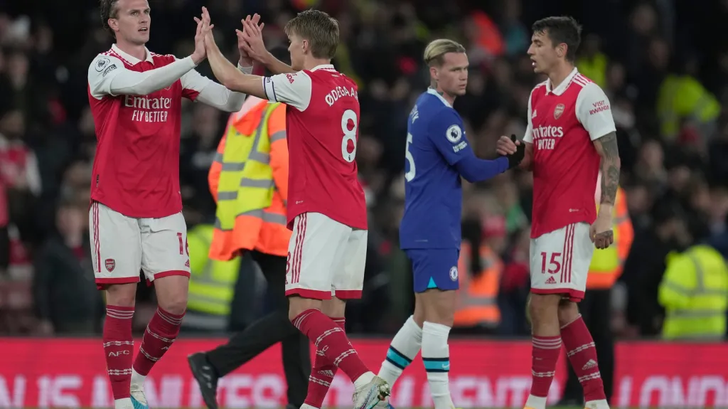 Radost fotbalistů Arsenalu