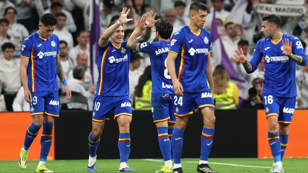 Radující se hráči Getafe