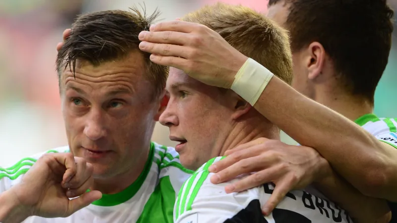 Radost hráčů Wolfsburgu