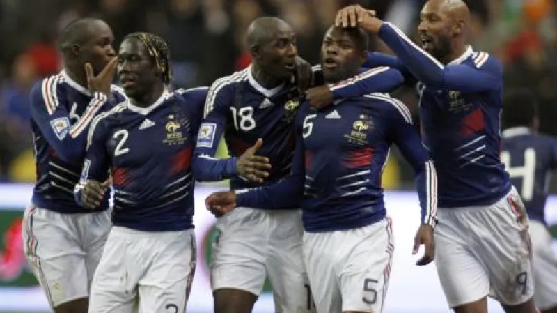 Radost hráčů Francie