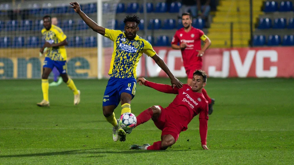 Zlínský Joss Didiba v utkání proti Chrudimi