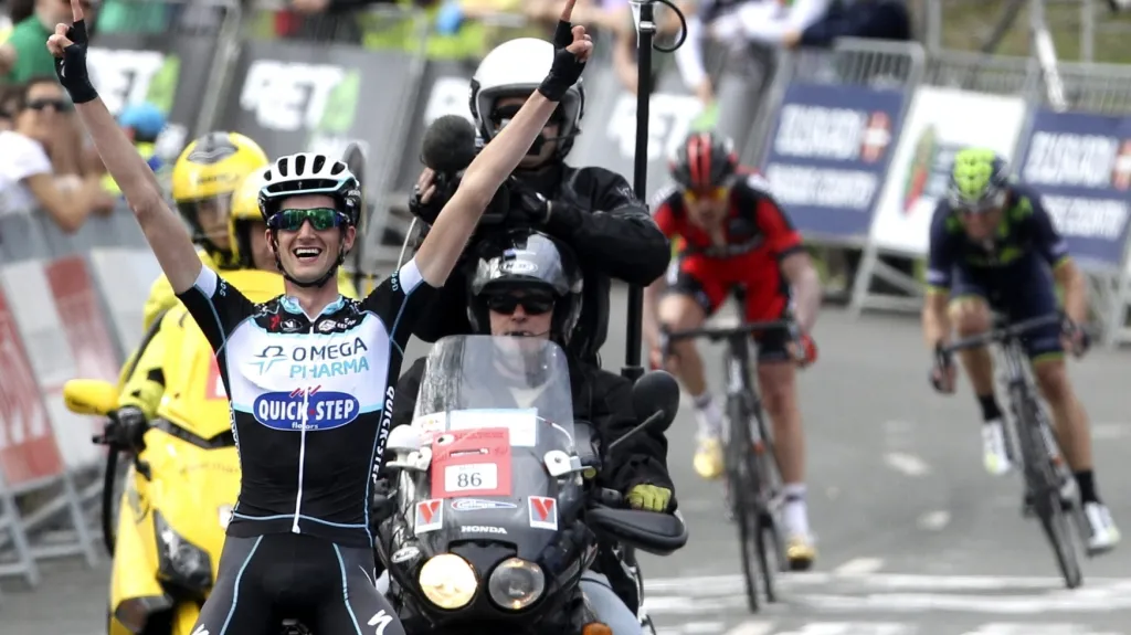 Wout Poels v závodě Kolem Baskicka