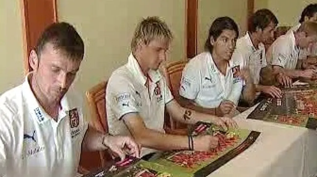 Autogramiáda fotbalové reprezentace