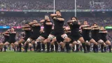 Novozélandská haka před začátkem finále