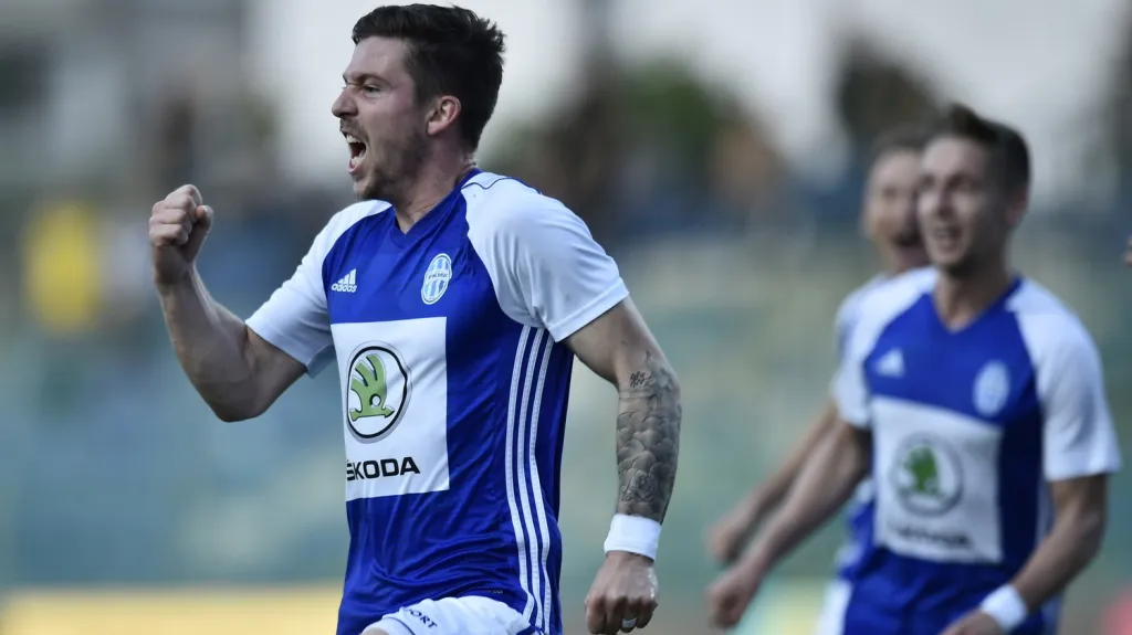 Tomáš Přikryl se raduje z branky