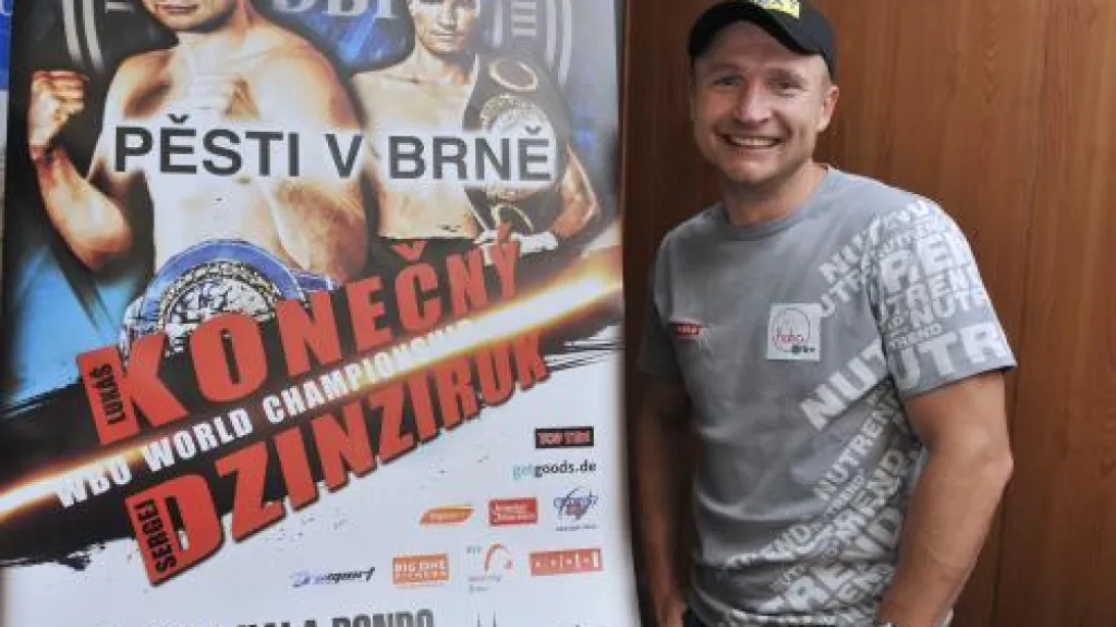 Lukáš Konečný před utkáním s Dzinzirukem