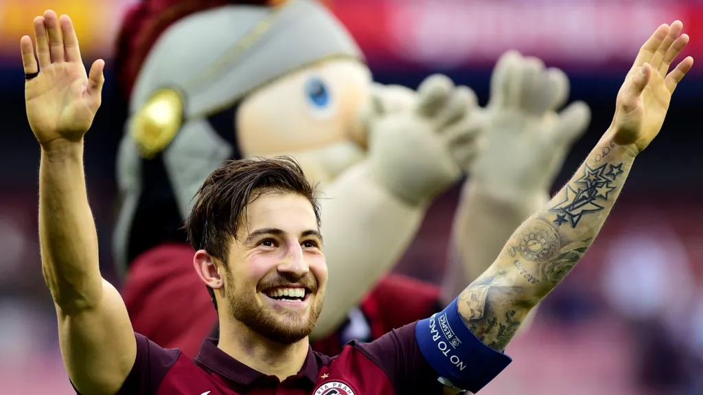 Radující se Lukáš Vácha