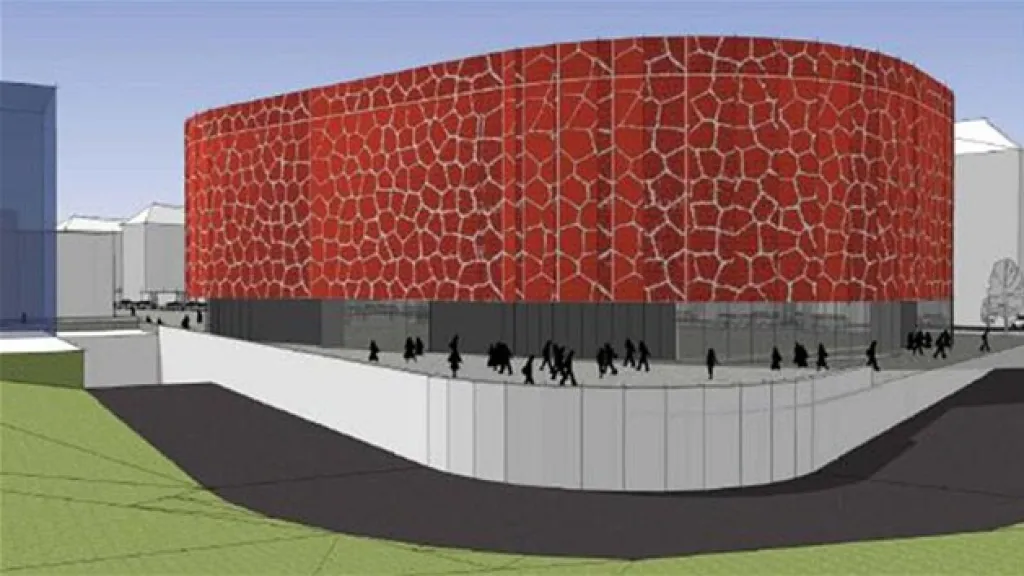 Vizualizace nové multifunkční haly v Edenu