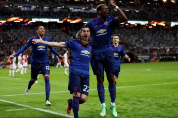 Slavící hráči Manchesteru United