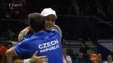 Závěrečná výměna čtyřhry a pozápasové reakce českých tenistů