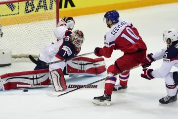 Roman Červenka v utkání proti USA