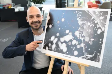 Fotograf Jaroslav Svoboda s vítěznou fotografií