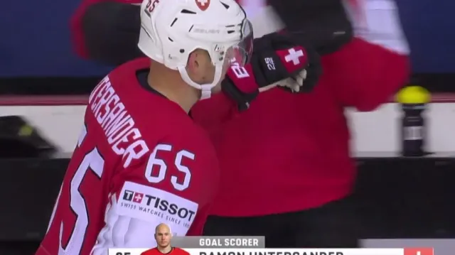 Gól v utkání Švýcarsko - Německo: Untersander - 1:0 (16. min.)