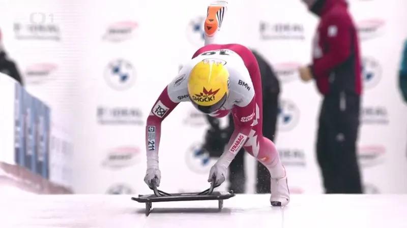 Skeletonistka Fernstädtová je v polovině MS sedmá