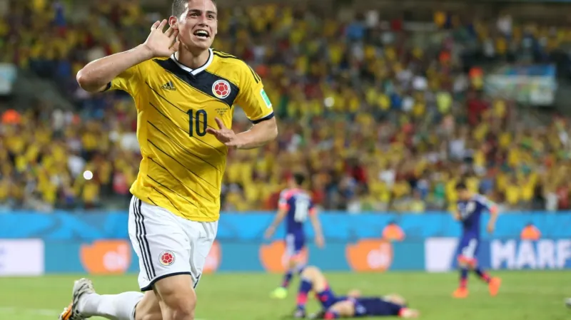 James Rodríguez v dresu Kolumbie