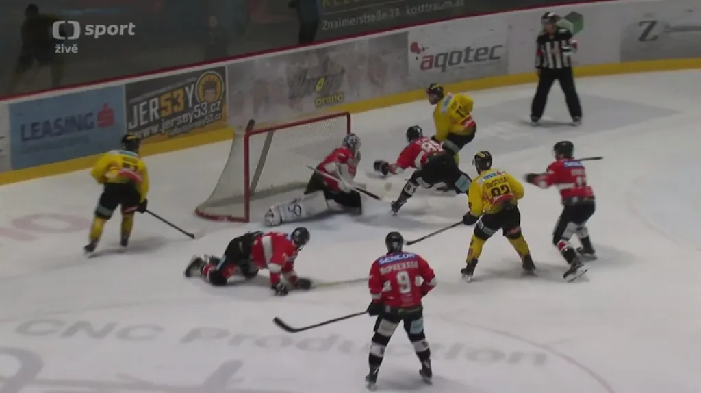 Znojmo ztratilo čtvrtý zápas s Vídní kolapsem ve třetí třetině