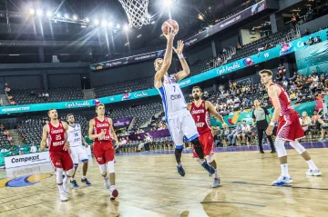 Vojtěch Hruban v utkání s Chorvatskem