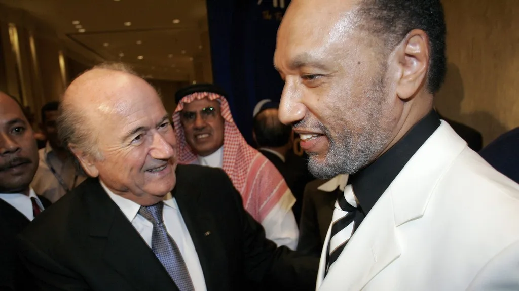 Sepp Blatter a Mohamed bin Hammám