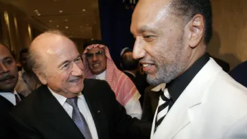 Sepp Blatter a Mohamed bin Hammám