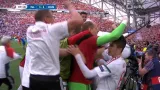Gól v utkání Island - Maďarsko: Saevarsson (vl. gól) - 1:1 (88. min.)